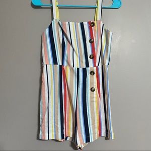 Forever 21 Striped Romper